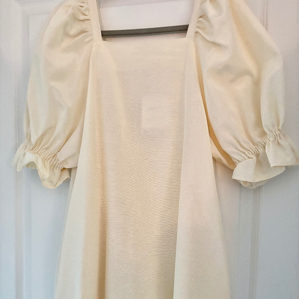 Nikki Chasin Ivory Moire Felix Dress Nwt